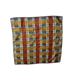 Gorgeous vintage USNA MADE IN JAPAN Scarf multicolored BEAUTIFUL check pattern c